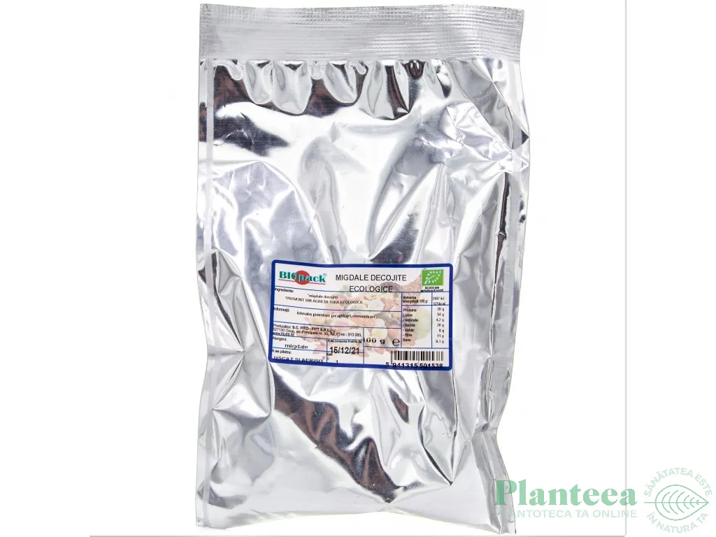 Migdale crude decojite eco 100g - BIOPACK