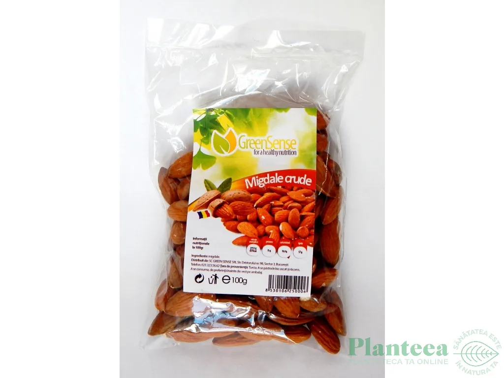 Migdale crude necojite 100g - GREEN SENSE