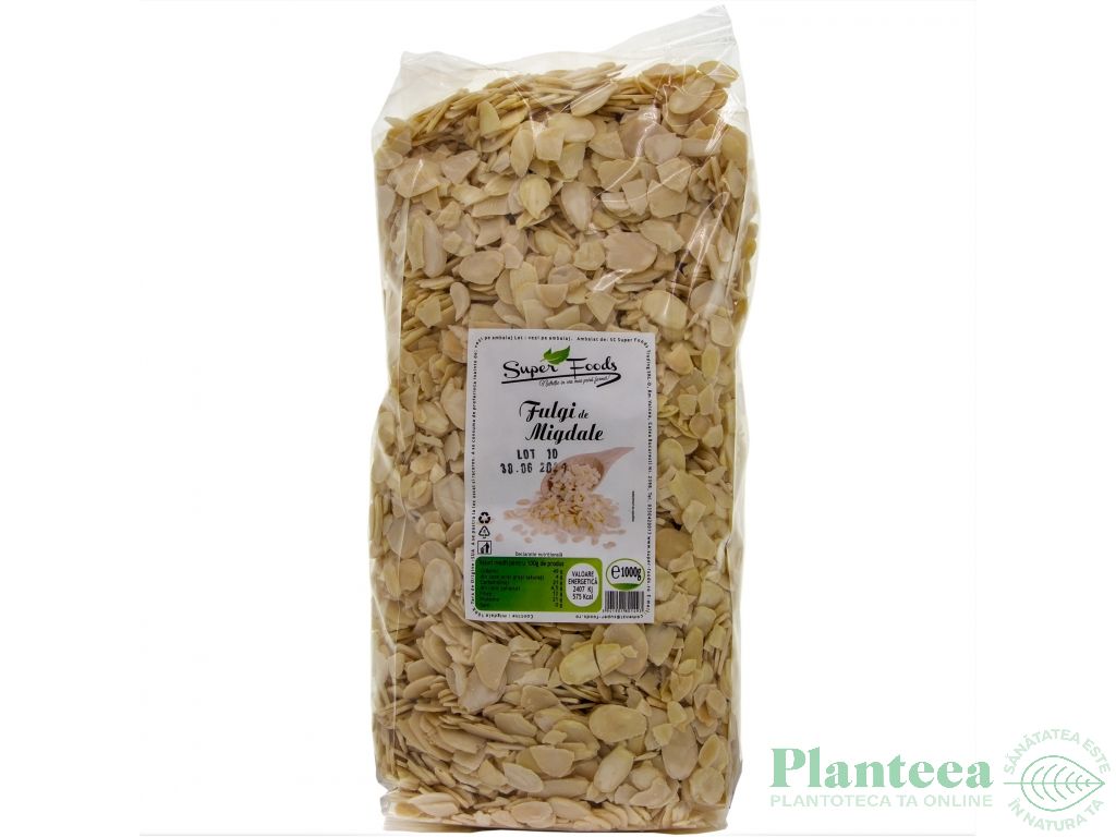 Migdale fulgi 1kg - SUPERFOODS