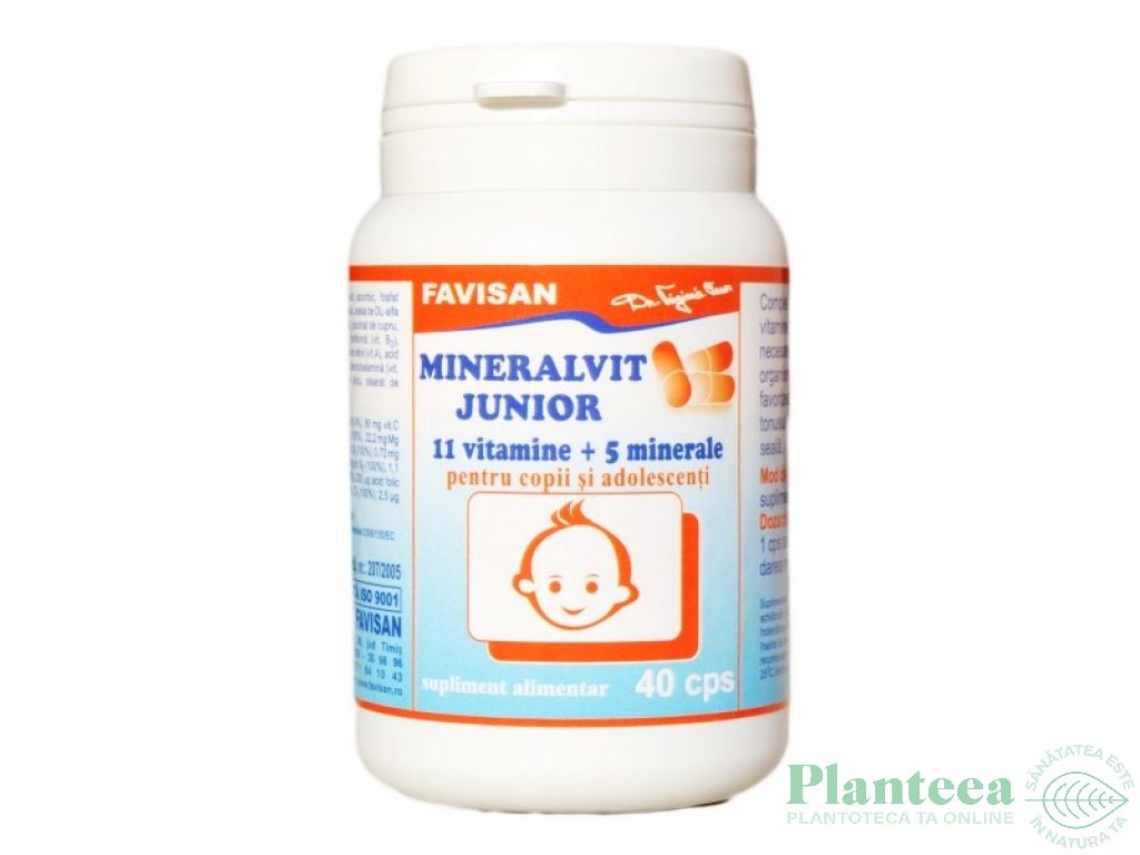 Mineralvit junior 40cps - FAVISAN