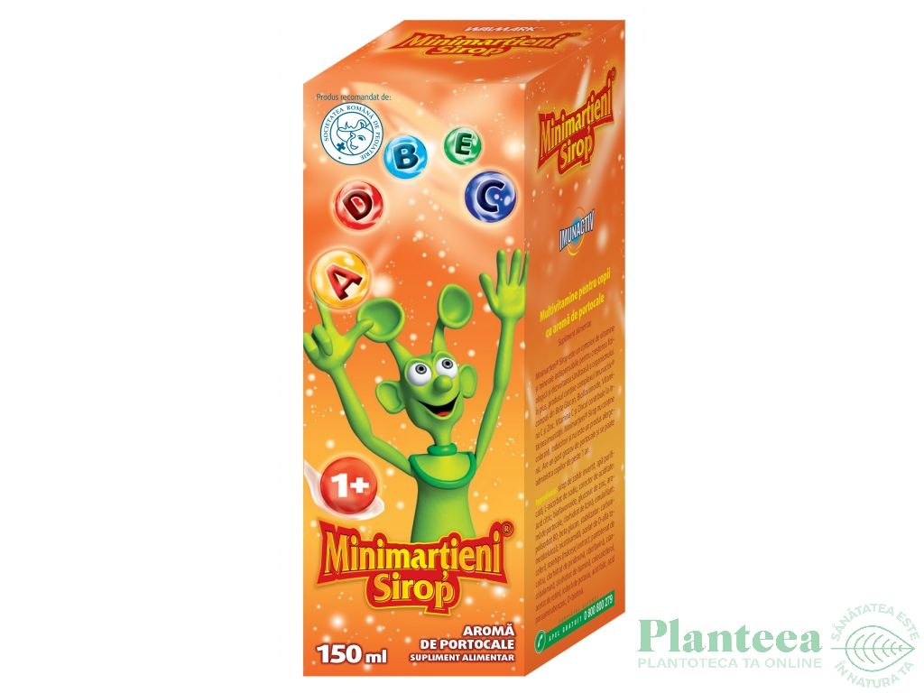 Sirop imunactiv Minimartieni portocale 150ml - WALMARK