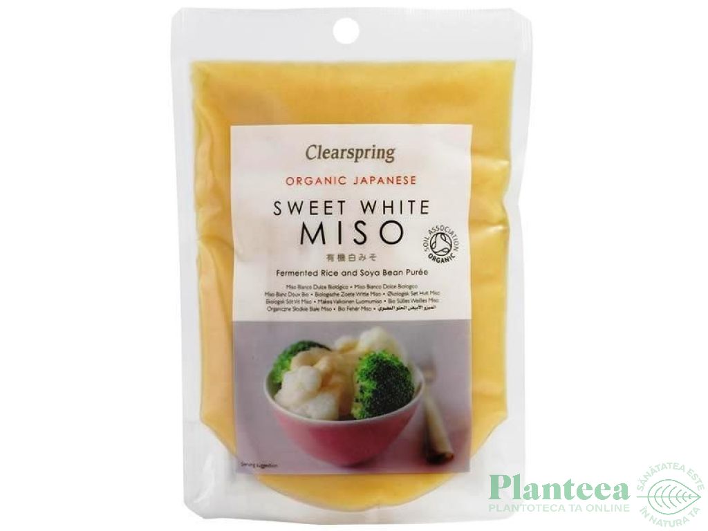 Pasta Miso dulce alb orez soia eco 250g - CLEARSPRING