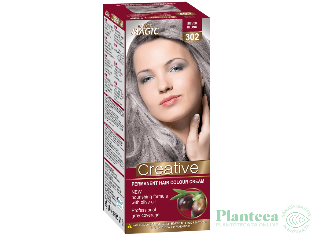 Vopsea par nr302 blond argintiu 90g - MISS MAGIC CREATIVE