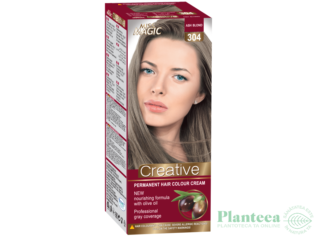 Vopsea par nr304 blond cenusiu 90g - MISS MAGIC CREATIVE