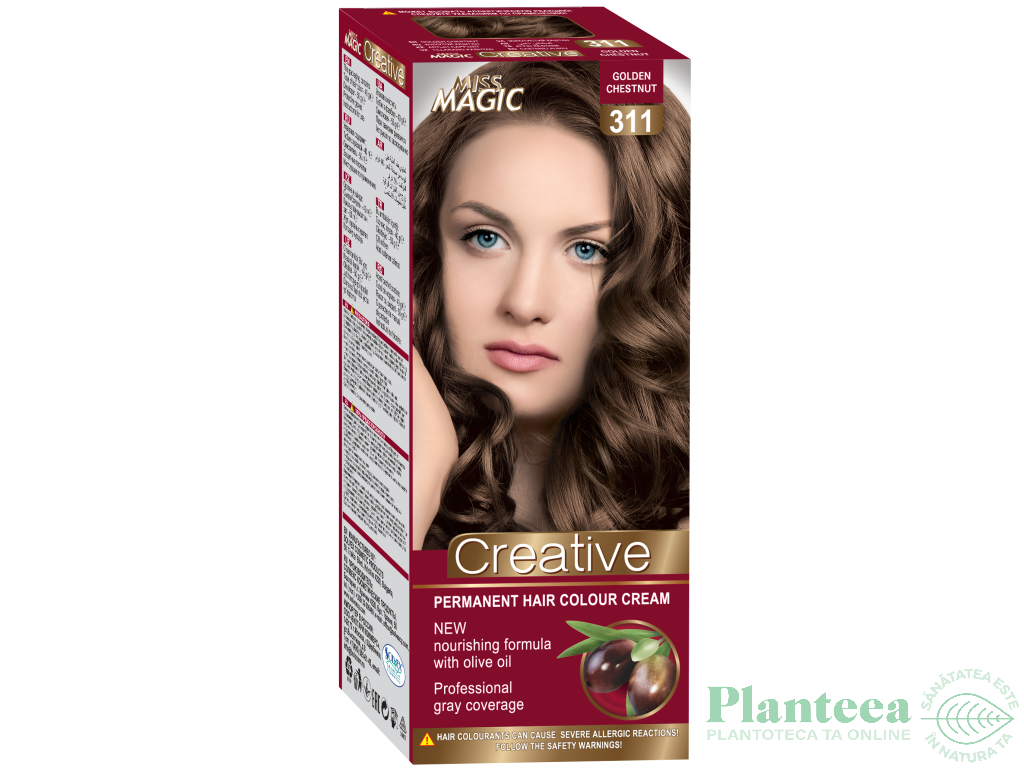 Vopsea par nr311 castaniu auriu 90g - MISS MAGIC CREATIVE