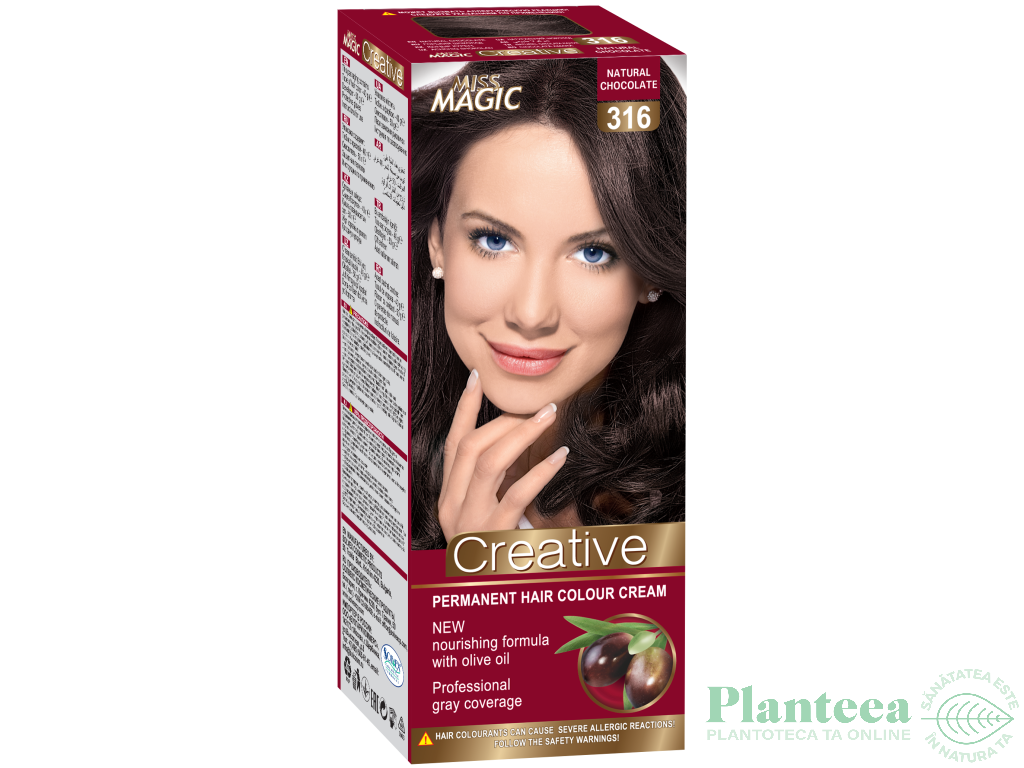 Vopsea par nr316 ciocolatiu natural 90g - MISS MAGIC CREATIVE