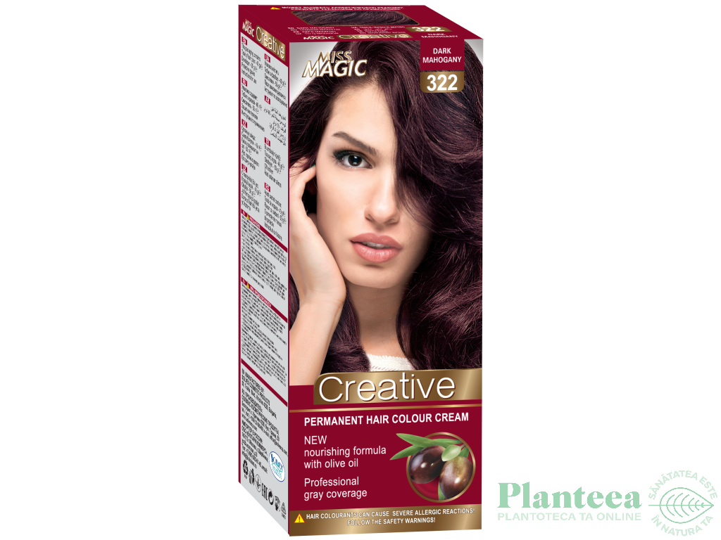 Vopsea par nr322 mahon inchis 90g - MISS MAGIC CREATIVE