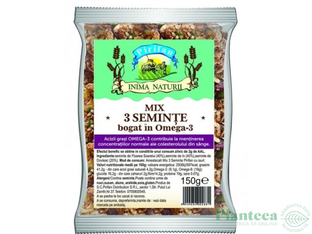 Mix 3seminte omega3 150g - PIRIFAN