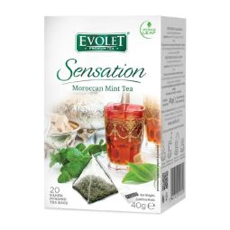Ceai verde menta Moroccan Mint Sensation piramide 20x2g - EVOLET
