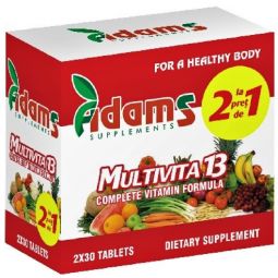 Pachet Multivita13 2x30cp - ADAMS