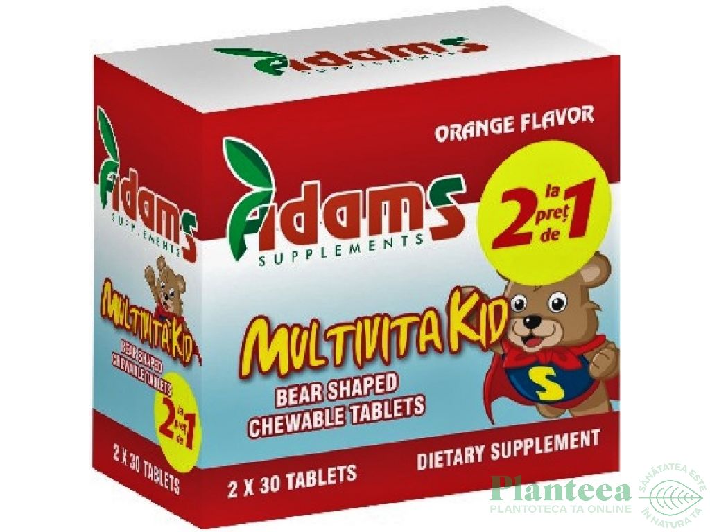 Pachet MultivitaKid 2x30cp - ADAMS