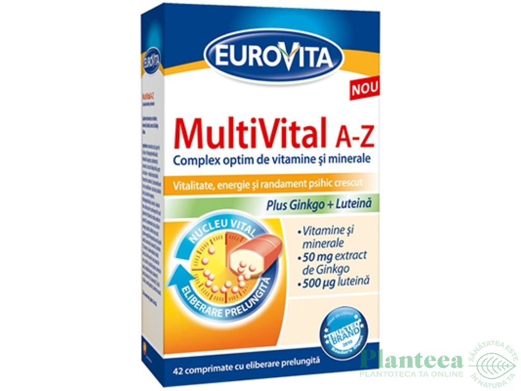 MultiVital A Z ginkgo luteina 42cp - EUROVITA