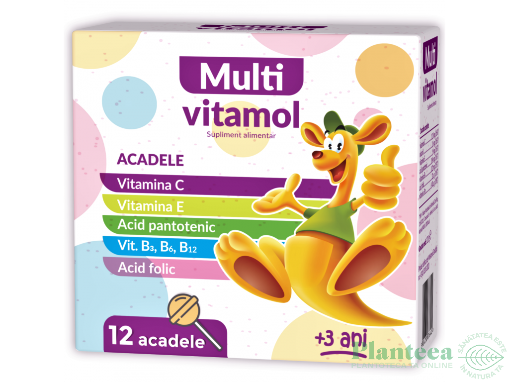 Multivitamol kids acadele +3ani 12b - EWA KROTOSZYN