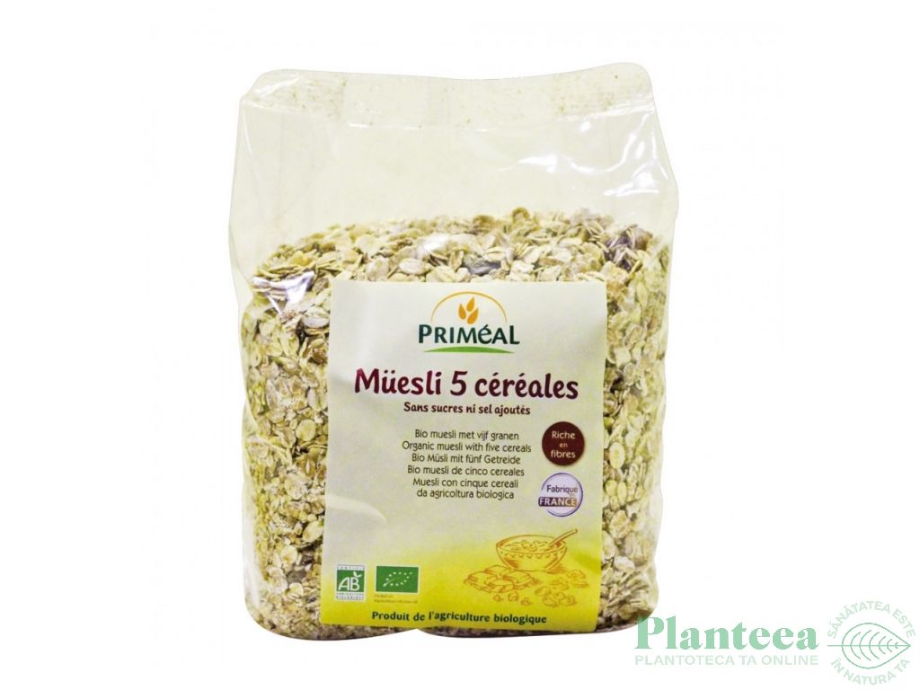 Musli 5cereale fara zahar eco 500g - PRIMEAL