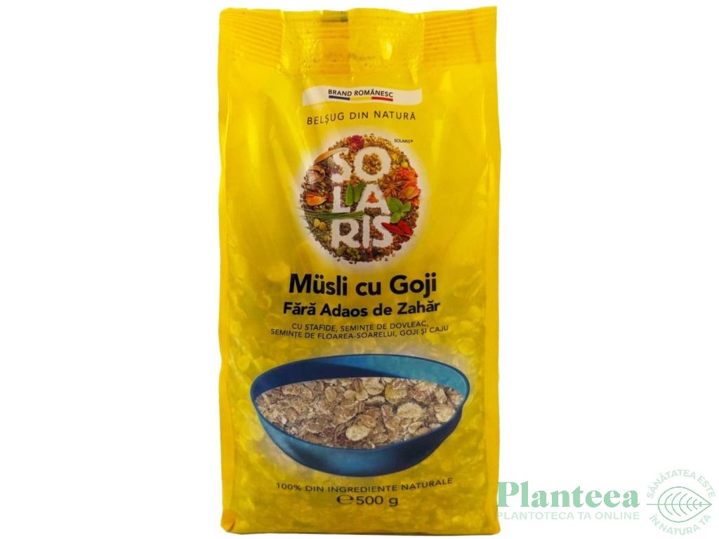 Musli goji fara zahar 500g - SOLARIS