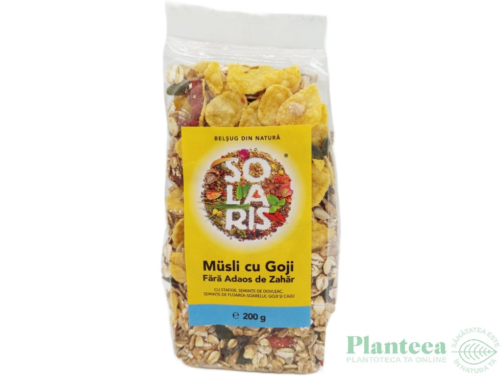 Musli goji fara zahar 200g - SOLARIS