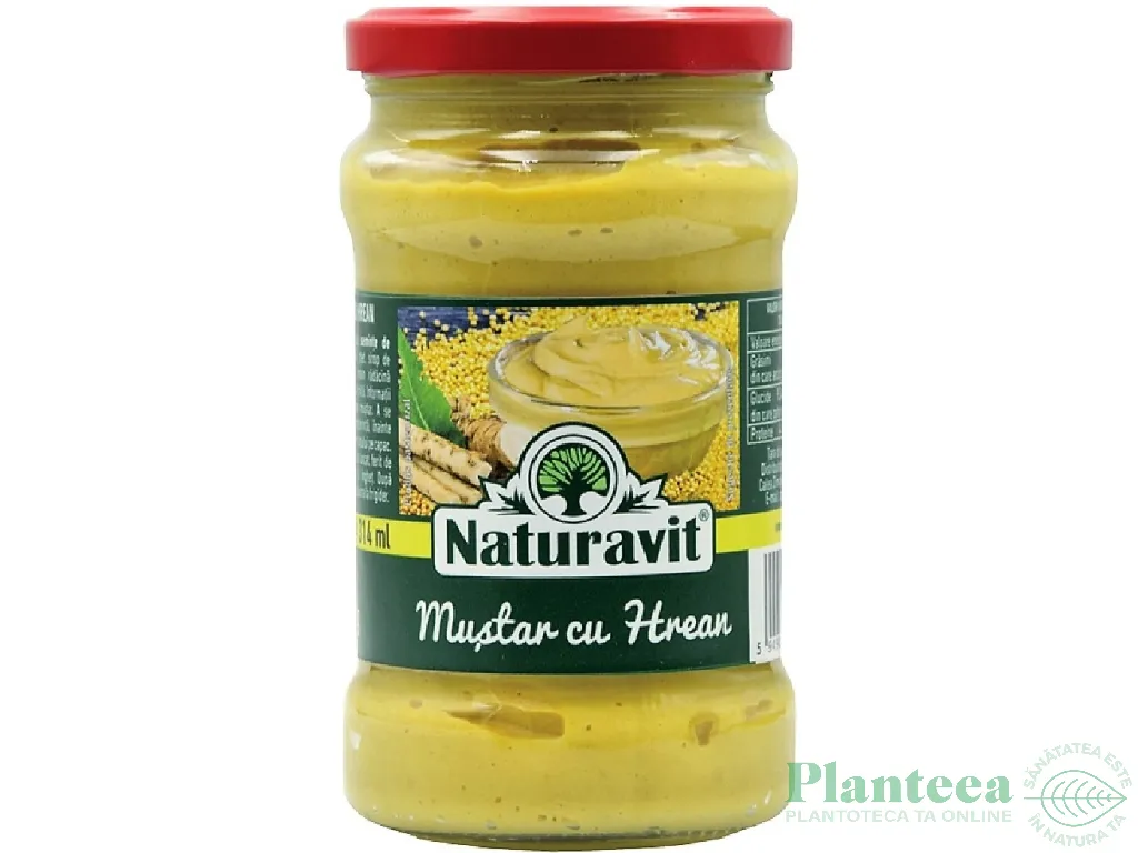 Mustar cu hrean 300g - NATURAVIT