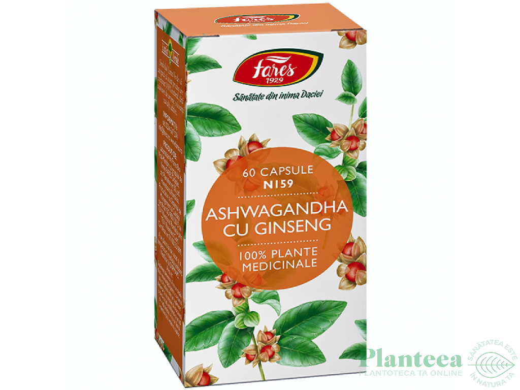 Ashwagandha ginseng 60cps - FARES