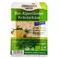 Cascaval Alpenlander fara lactoza verdeturi felii 100g - ANDECHSER