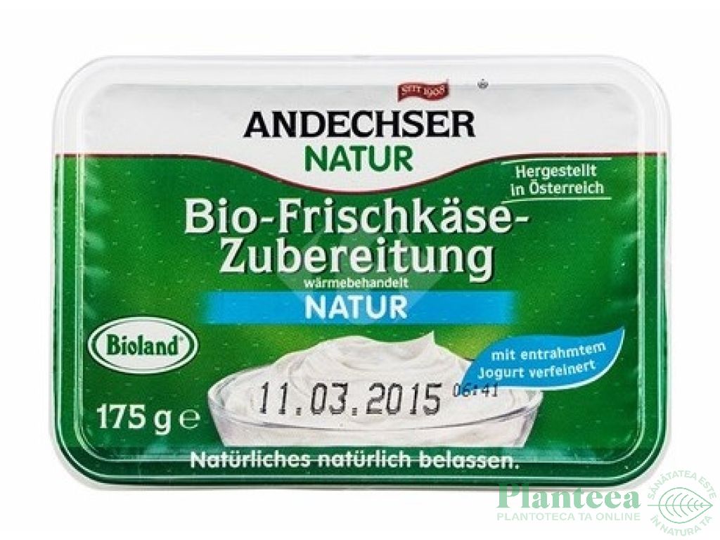 Branza proaspata vaca natur 65%gr 175g - ANDECHSER