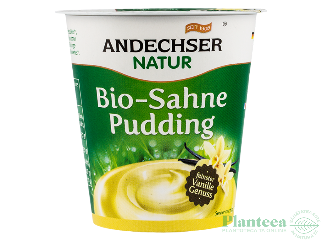 Crema budinca vanilie 10%grasime 150g - ANDECHSER