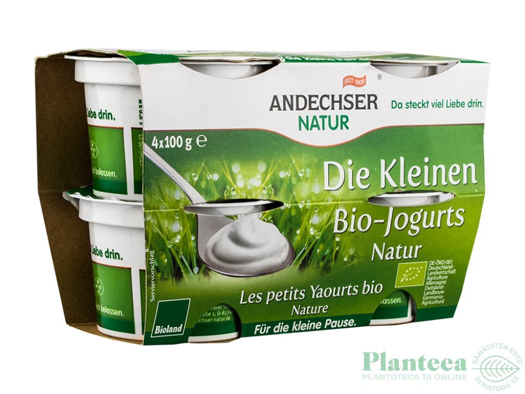 Iaurt natur 3,8%gr 4x100g - ANDECHSER