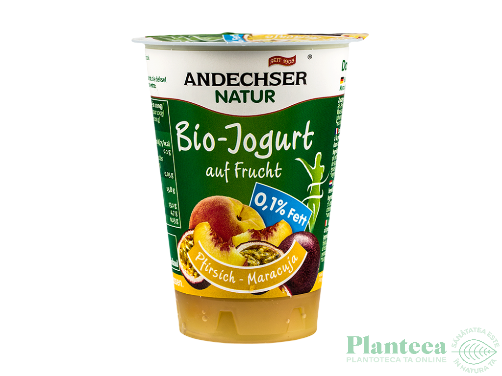 Iaurt piersica maracuja 0,1%gr 180g - ANDECHSER