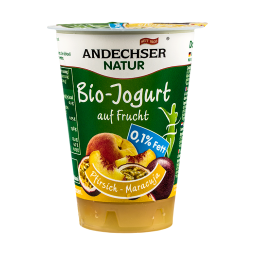 Iaurt piersica maracuja 0,1%gr 180g - ANDECHSER