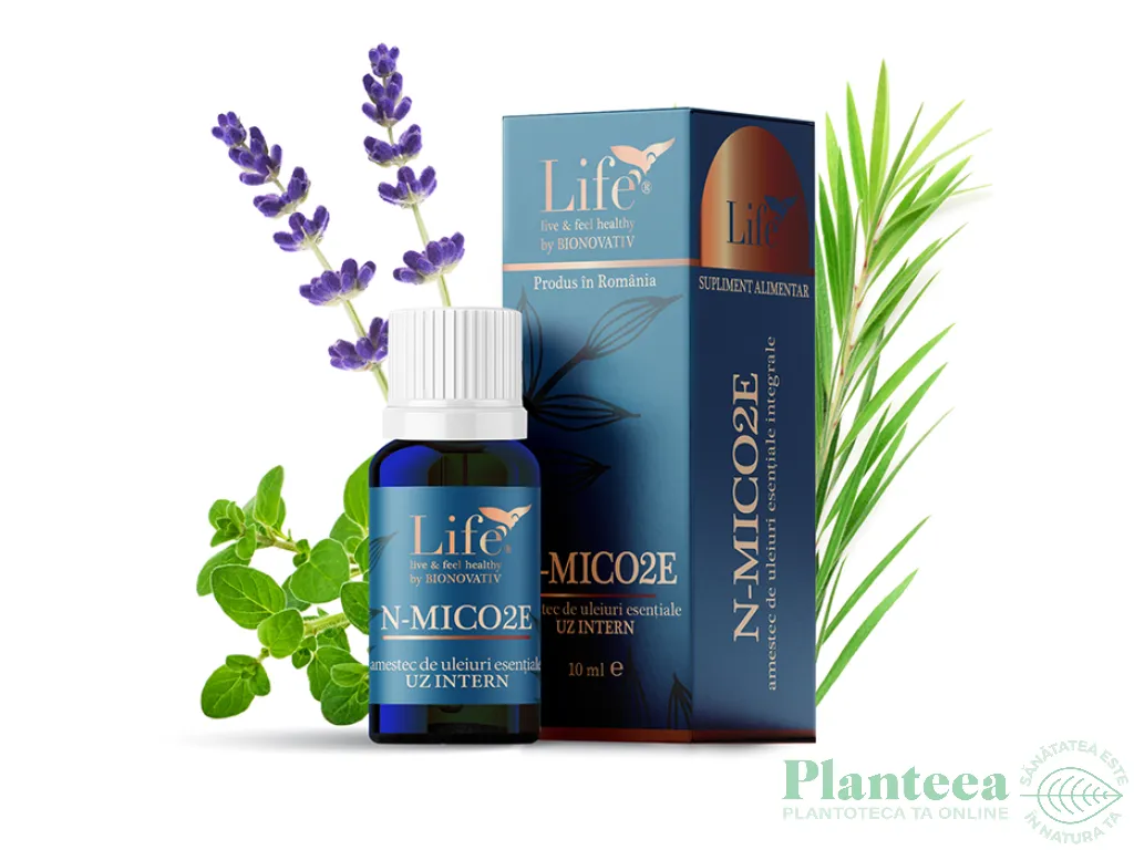 Blend uleiuri esentiale integrale N~MICO2E contra micozelor 10ml - LIFE