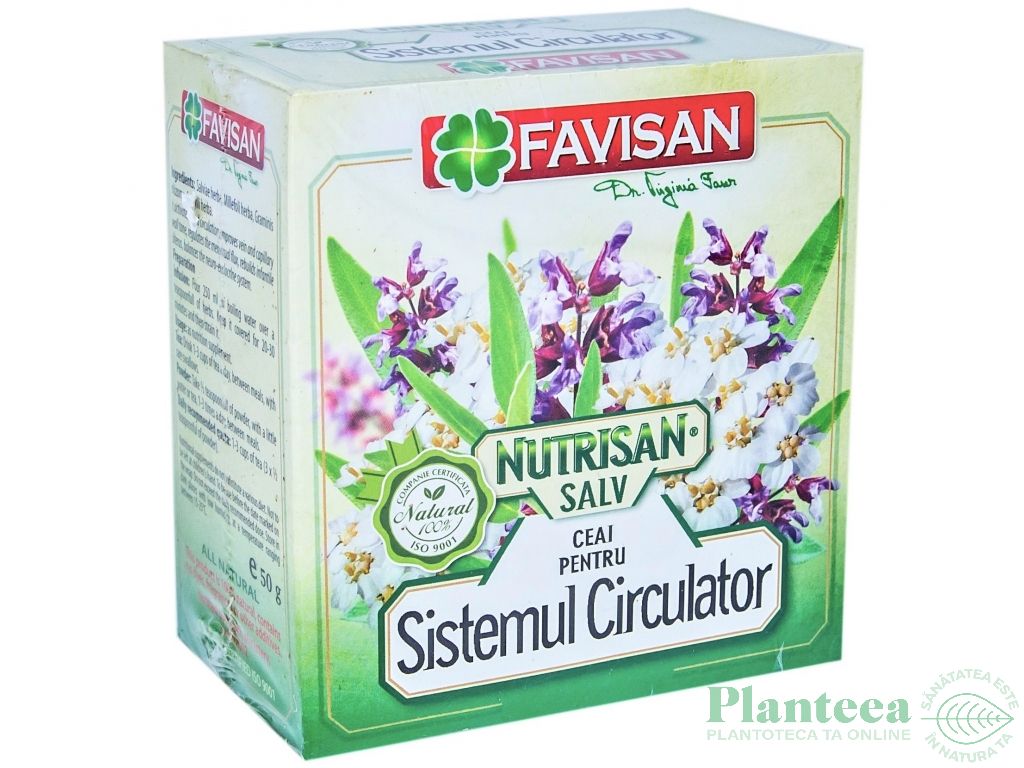 Ceai nutrisan SALV sistem circulator 50g - FAVISAN