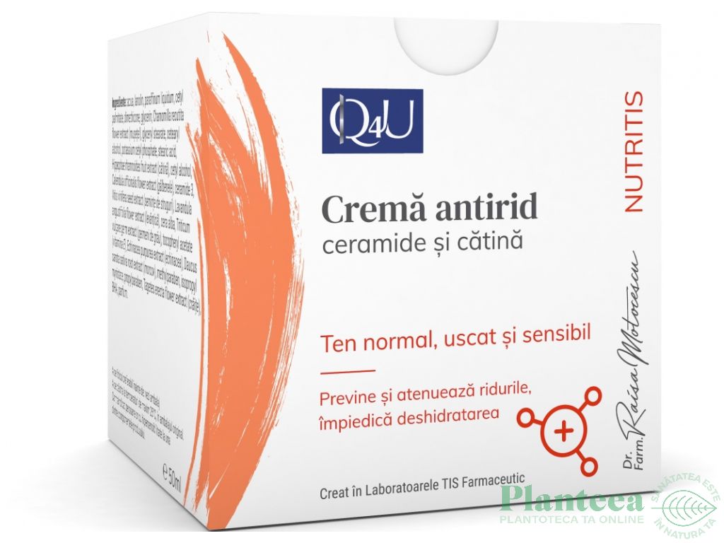 Crema antirid ceramide catina Q4U NutriTis 50ml - TIS