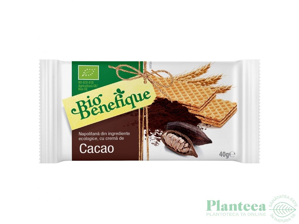 Napolitana crema cacao eco 40g - BIO BENEFIQUE
