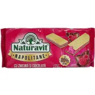 Napolitane crema zmeura ciocolata 170g - NATURAVIT