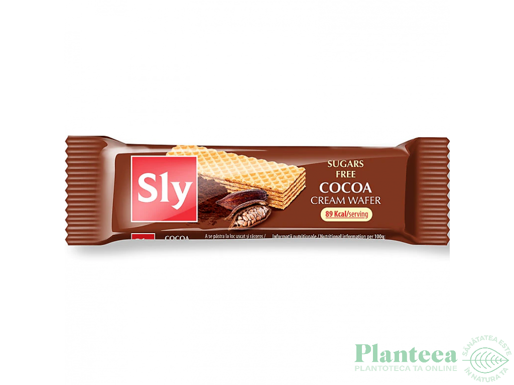 Napolitana crema cacao fara zahar 20g - SLY NUTRITIA