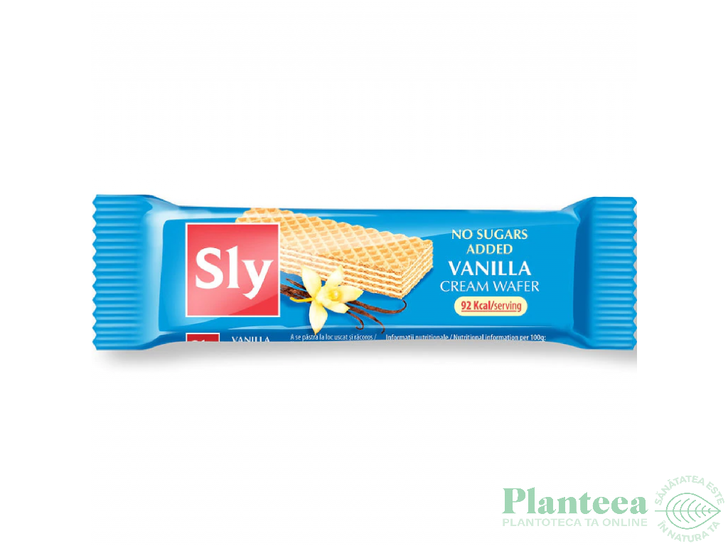 Napolitana crema vanilie fara zahar 20g - SLY NUTRITIA