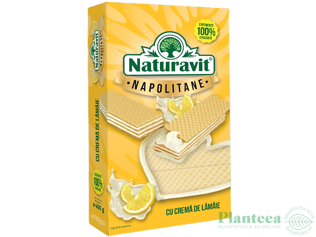 Napolitane crema lamaie 400g - NATURAVIT