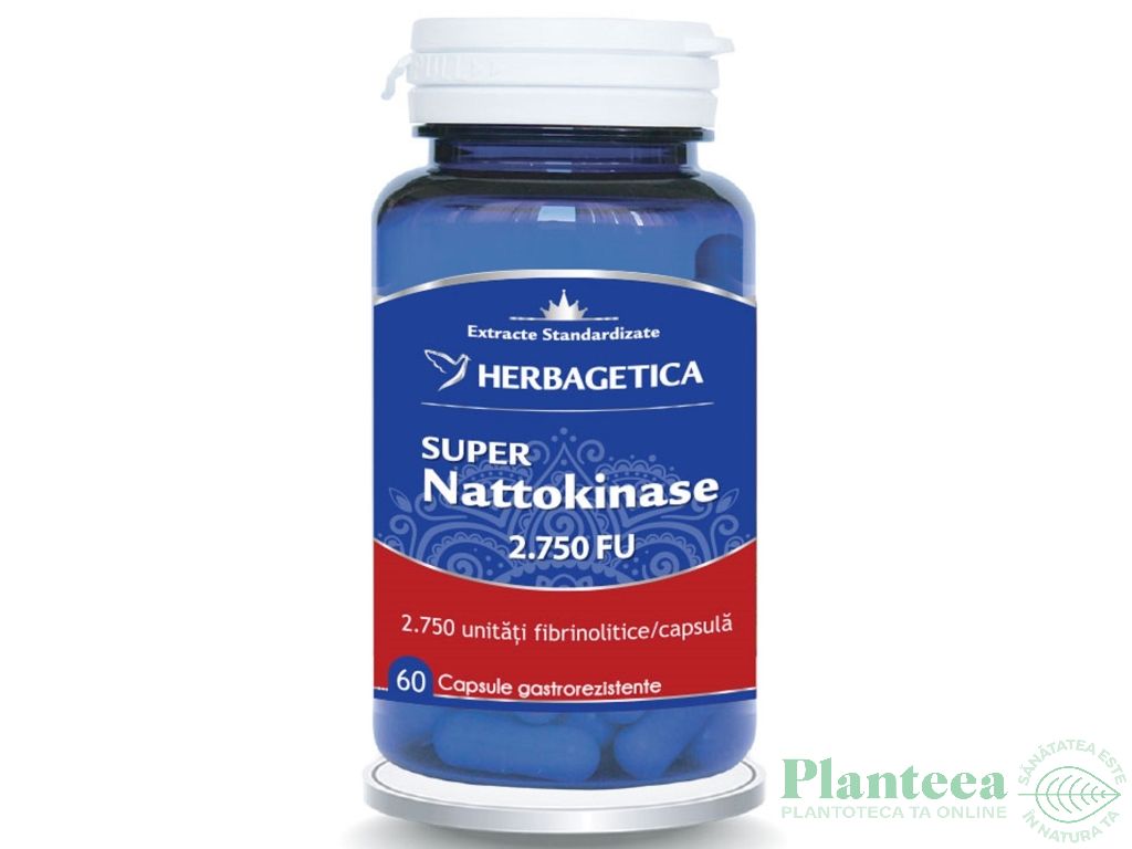 Super Nattokinase 2750fu 60cps - HERBAGETICA