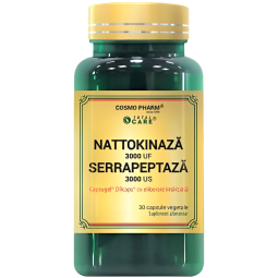 Nattokinaza Serrapeptaza cu eliberare intarziata 30cps - TOTAL CARE