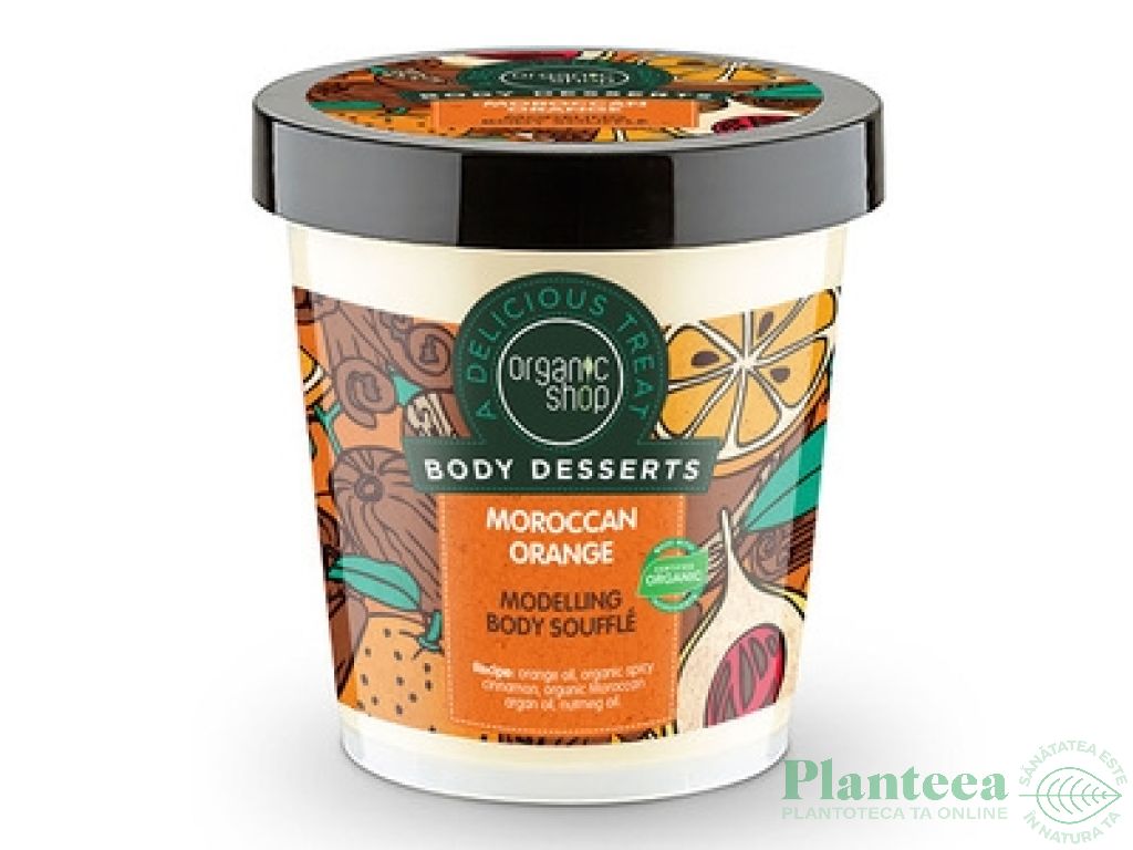 Sufleu corp modelator portocale marocane Body Desserts 450ml - ORGANIC SHOP