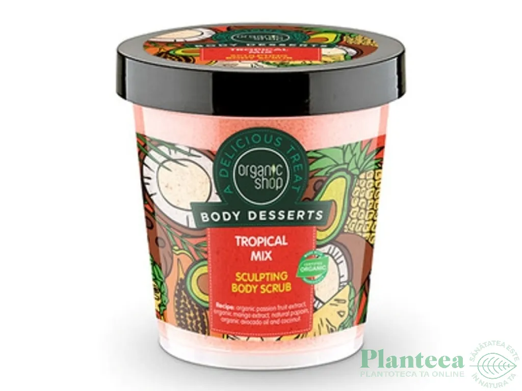Scrub corp modelare tropical mix Body Desserts 450ml - ORGANIC SHOP