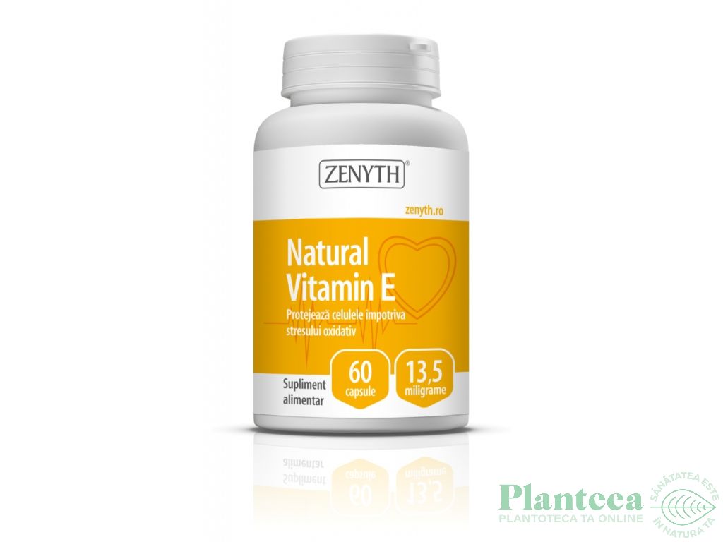 Vitamina E naturala 13,5mg 60cps - ZENYTH