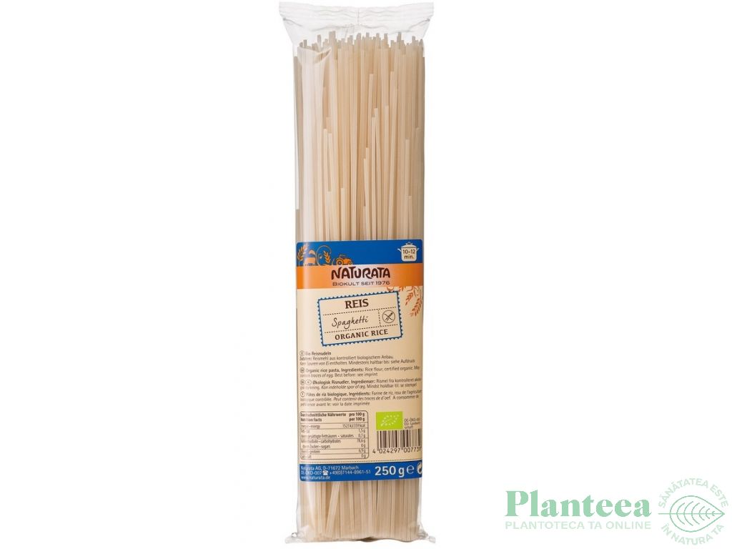Paste spaghete orez 250g - NATURATA