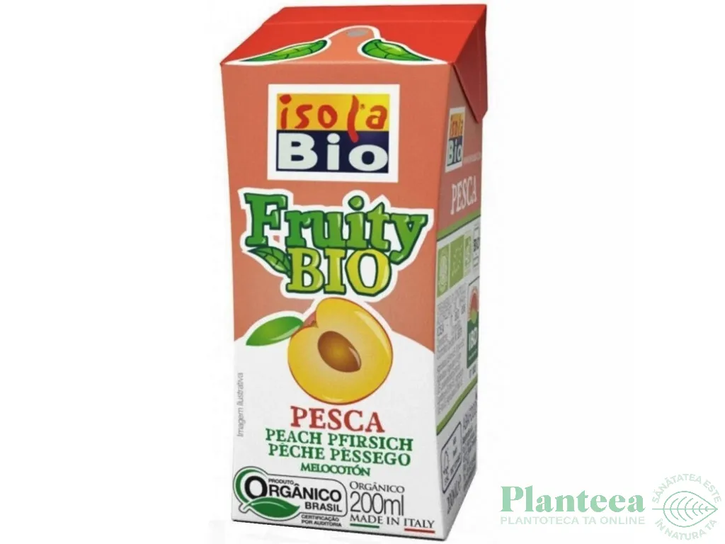 Nectar piersici Fruity eco 200ml - ISOLA BIO