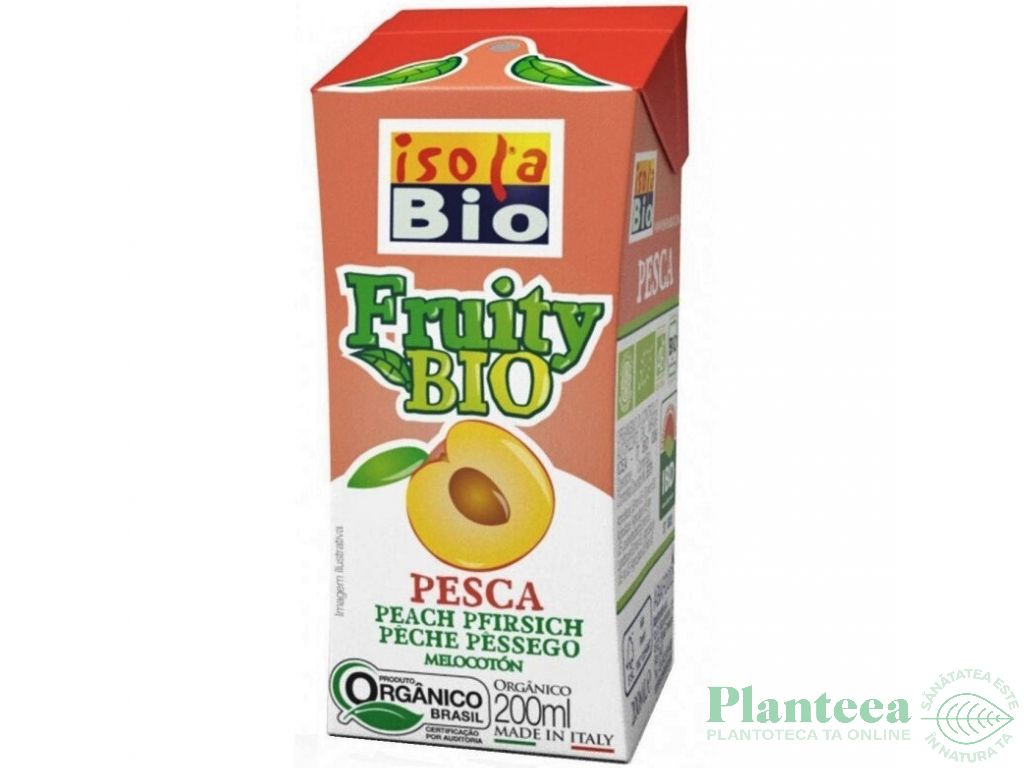 Nectar piersici Fruity eco 200ml - ISOLA BIO