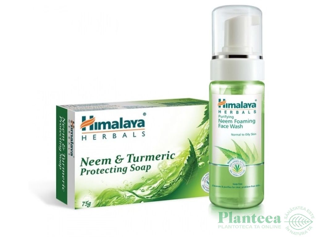 Set cadou [spuma fata purificatoare+sapun neem] 2b - HIMALAYA CARE