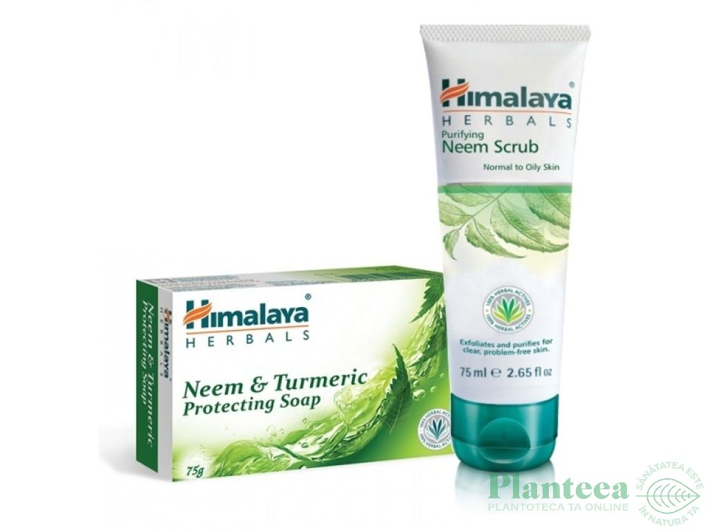 Set cadou [scrub facial purificator+sapun neem] 2b - HIMALAYA CARE