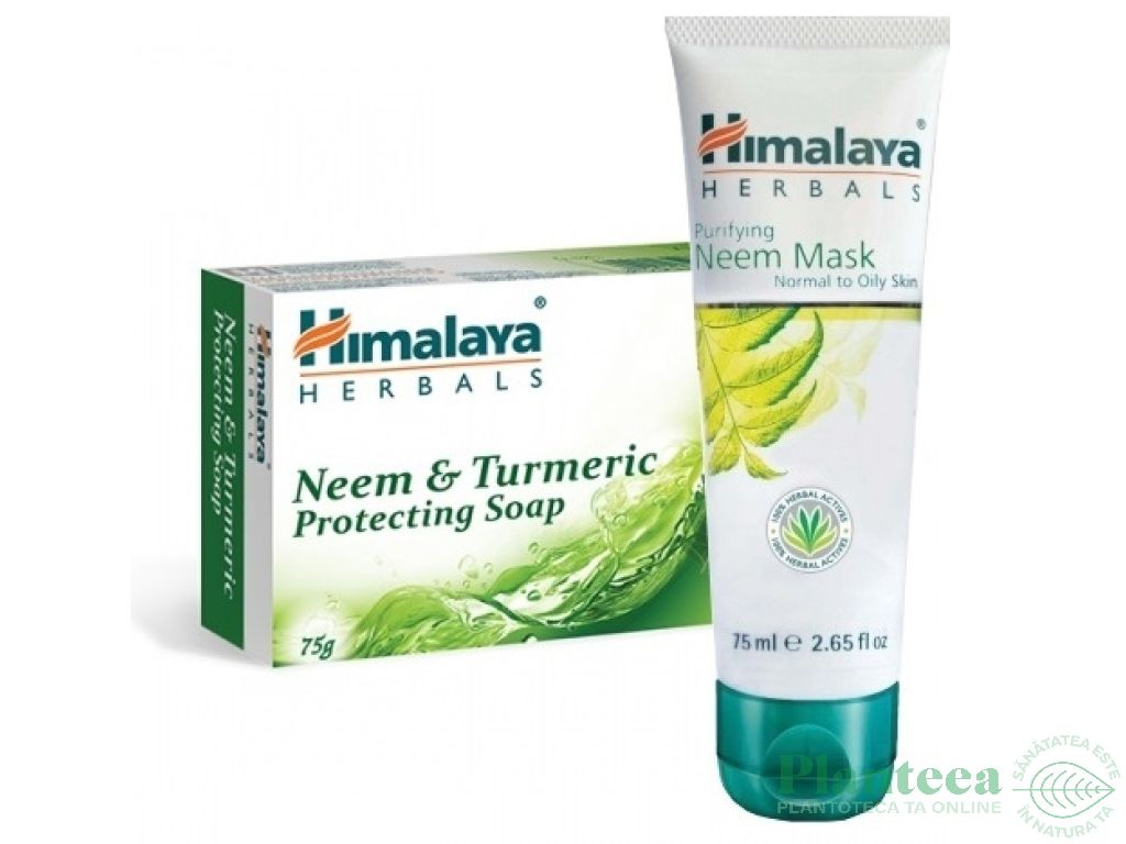 Set cadou [masca fata purificatoare+sapun neem] 2b - HIMALAYA CARE