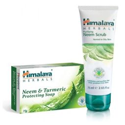 Set cadou [scrub facial purificator+sapun neem] 2b - HIMALAYA CARE