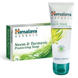 Set cadou [masca fata purificatoare+sapun neem] 2b - HIMALAYA CARE