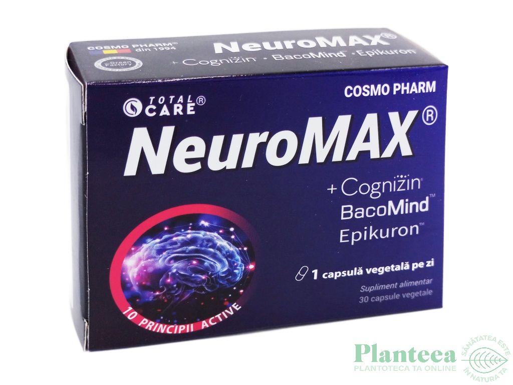 NeuroMax+ Cognizin & BacoMind 30cps - TOTAL CARE